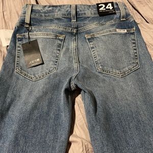 Joe jeans high rise skinny with undone hem